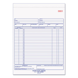 Rediform Purchase Order Book, 17 Lines, Three-Part Carbonless, 8.5 x 11, 50 Forms Total