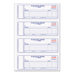 Rediform Purchase Order Book, 5 Lines, Two-Part Carbonless, 7 x 2.75, 4 Forms/Sheet, 400 Forms Total