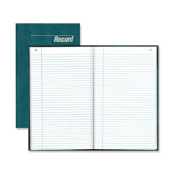 Rediform Record Book, Record Ruled, 300 Pages, 12 1/4"x7 1/4", Blue