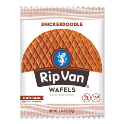 Rip Van® Wafels - Single Serve, Snickerdoodle, 1.16 oz Pack, 12/Box