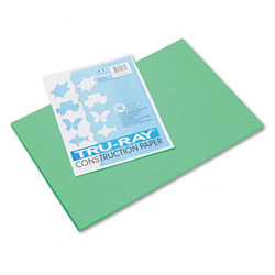 Riverside Paper Recycled Construction Paper, 12" x 18", Festive Green