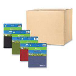 Roaring Spring Paper Earthtones BioBased 1 Subject Notebook, Med/College Rule, Asst Covers, (70) 8.5x11.5 Sheets, 24/CT