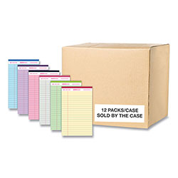 Roaring Spring Paper Enviroshades Legal Notepads, 50 Assorted 5 x 8 Sheets, 72 Notepads/Carton
