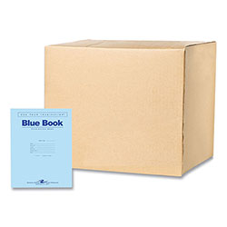 Roaring Spring Paper Examination Blue Book, Wide/Legal Rule, Blue Cover, (4) 8.5 x 11 Sheets, 600/Carton