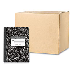 Roaring Spring Paper Hardcover Marble Composition Book, Med/College Rule, Black Marble Cover, (80) 9.75 x 7.5 Sheet, 48/CT