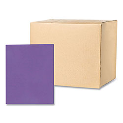 Roaring Spring Paper Pocket Folder, 0.5 in Capacity, 11 x 8.5, Purple, 25/Box, 10 Boxes/Carton
