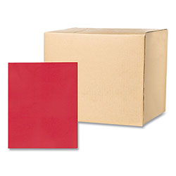 Roaring Spring Paper Pocket Folder, 0.5 in Capacity, 11 x 8.5, Red, 25/Box, 10 Boxes/Carton