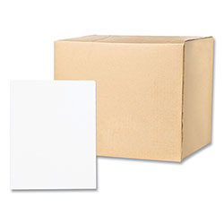 Roaring Spring Paper Pocket Folder with 3 Fasteners, 0.5 in Capacity, 11 x 8.5, White, 25/Box, 10 Boxes/Carton