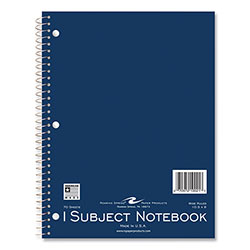 Roaring Spring Paper Subject Wirebound Promo Notebook, 1-Subject, Wide/Legal Rule, Asst Cover, (70) 10.5x8 Sheets, 24/CT