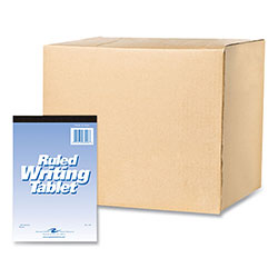 Roaring Spring Paper Writing Tablet, Wide/Legal Rule, 100 White 6 x 9 Sheets, 48/Carton