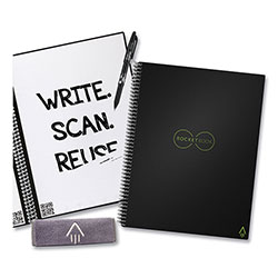 Rocketbook Core Smart Notebook, Dotted Rule, Black Cover, (16) 11 x 8.5 Sheets