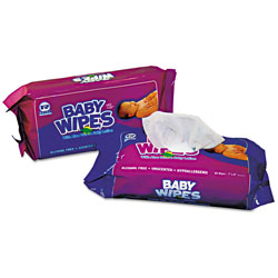 Royal   Baby Wipes Refill, Unscented, 80/PK, White