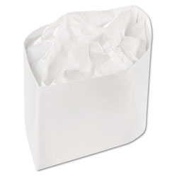 Royal   Classy Cap, Crepe Paper, White, Adjustable, One Size, 100 Caps/Pk, 10 Pks/Carton