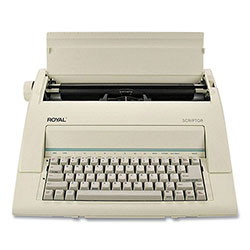 Royal Consumer Information Scriptor AC Power Typewriter, 12 cps