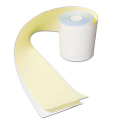 Royal   No Carbon Register Rolls, 3 in x 90 ft, White/Yellow, 30/Carton