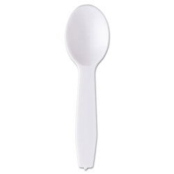 Royal   Polystyrene Taster Spoons, White, 3000/Carton (RPPRTS3000)