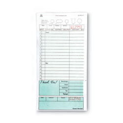 Amercare Guest Check Book, Two-Part Carbonless, 4.2 x 8.6, 1/Page, 50 Forms/Book, 50 Books/Carton