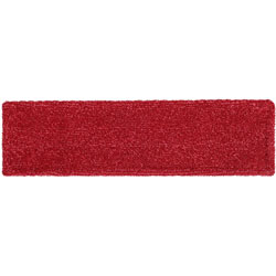 Rubbermaid Adaptable Flat Mop Microfiber Pad - 19.5 in Length x 5.5 in Depth - MicroFiber - Red