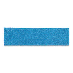 Rubbermaid Adaptable Flat Mop Pads, Microfiber, 19.5 x 5.5, Blue