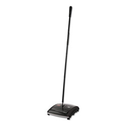 Rubbermaid Brushless Mechanical Sweeper, 44 in Handle, Black/Yellow