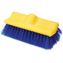 Rubbermaid Floor Scrub Brush, 10 in Long, 6/CT, Blue/Yellow