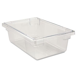 Rubbermaid Food/Tote Boxes, 3 1/2gal, 18w x 12d x 6h, Clear (3309CL)