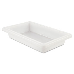 Rubbermaid Food/Tote Boxes, 2gal, 18w x 12d x 3 1/2h, White (3507WH)