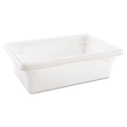 Rubbermaid Food/Tote Boxes, 3.5gal, 18w x 12d x 6h, White (3509WH)