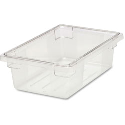 Rubbermaid Food/Tote Boxes, 18 in x 12 in x 6 in, 3.5 Gallon Cap, 6/CT, Clear