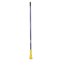 Rubbermaid Gripper Fiberglass Mop Handle, 1 in dia x 60 in, Blue/Yellow
