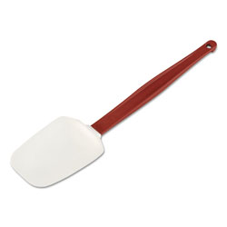 Rubbermaid High Heat Scraper Spoon, White w/Red Blade, 13 1/2 in