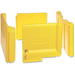 Rubbermaid Locking Cabinet, For Rubbermaid Commercial Cleaning Carts, Yellow (6181YL)