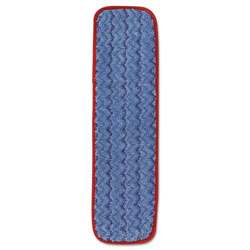 Rubbermaid Microfiber Wet Mopping Pad, 18 1/2 in x 5 1/2 in x 1/2 in, Red