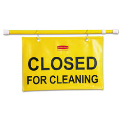 Rubbermaid Site Safety Hanging Sign, 50w x 1d x 13h, Yellow
