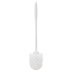 Rubbermaid Toilet Bowl Brush, 14 1/2 in, White, Plastic, 24/Carton