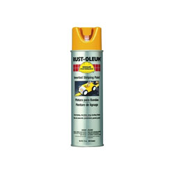 Rust-Oleum High Performance 2300 System Inverted Striping Paint, 18 oz, Yellow, Matte
