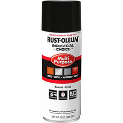 Rust-Oleum Industrial Choice Enamel Spray Paint - 12 fl oz - Black