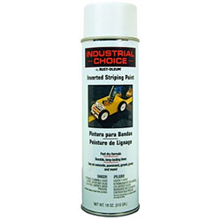Rust-Oleum Industrial Choice S1600 System Inverted Striping Paints, 18 oz Aerosol, White