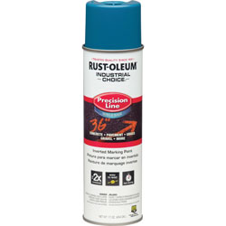 Rust-Oleum Marking Paint Spray, Water-Based, 17 oz., APWA Caution Blue