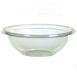 Sabert FreshPack Plastic Round Bowl, 32 OZ, Clear