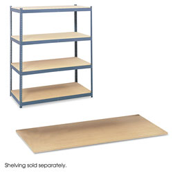 Safco Particleboard Shelves for Steel Pack Archival Shelving, 69w x 33d x 84w, Box of 4