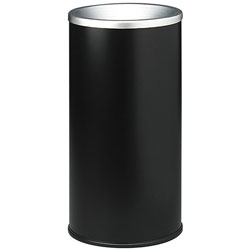Safco Ash Urn, 10 in dia x 20 inh, Black, Ships in 1-3 Business Days