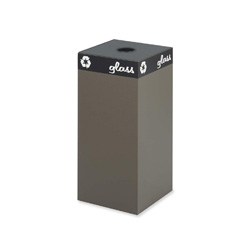 Safco Brown Recycling Container, 31 Gallon