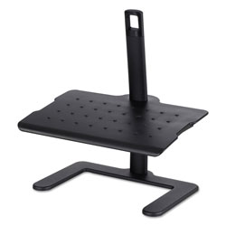 Safco Height-Adjustable Footrest, 20.5w x 14.5d x 3.5 to 21.5h, Black