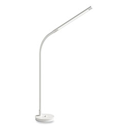Safco Resi LED Desk Lamp, Gooseneck, 18.5 in High, White