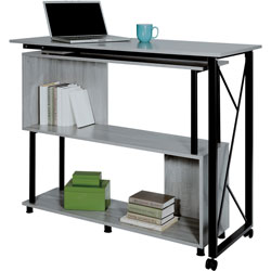 Safco Standing Desk, Mobile, Box 2/2, 53-1/4 inx21-3/4 inx42-1/4 in, Gray