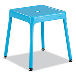 Safco Steel Guest Stool, Backless, Supports Up to 275 lb, 15 in to 15.5 in Seat Height, Baby BlueSeat/Base