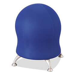 Safco Zenergy Ball Chair, Backless, Supports Up to 250 lb, Blue Fabric