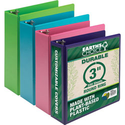 Samsill Earthchoice Durable View Binder - 3 in Binder Capacity - Letter - 8 1/2 in x 11 in Sheet Size - 550 Sheet Capacity