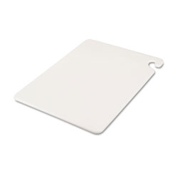 San Jamar Cut-N-Carry Color Cutting Boards, Plastic, 20w x 15d x 1/2h, White